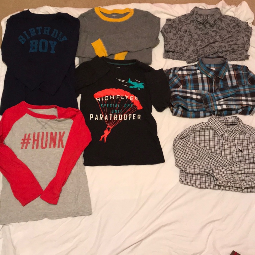 Lots of boys shirts